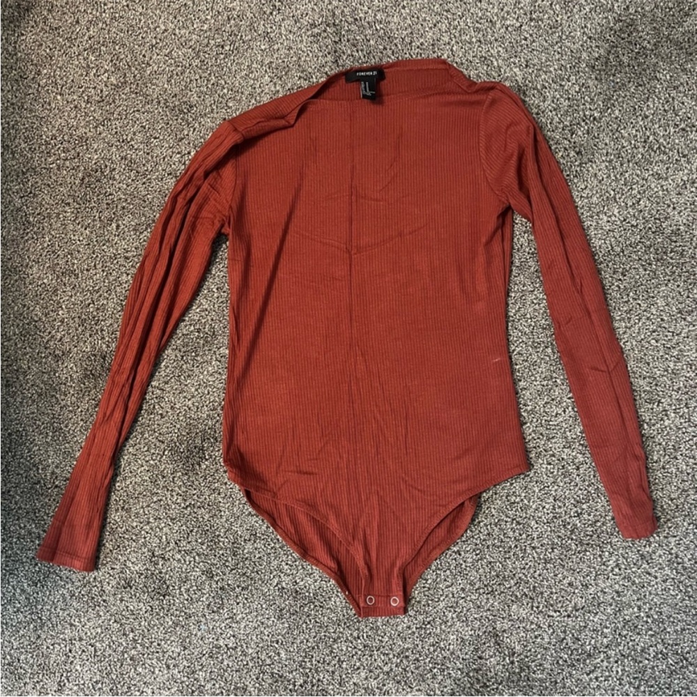 Forever 21 Terracotta Ribbed Top